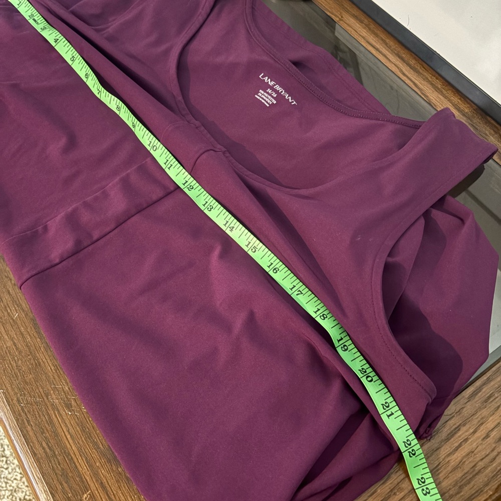 Lane Bryant Tank Top - Plum Color - 14/16 - Picture 4 of 5